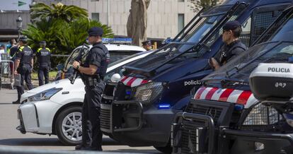 Agentes de los Mossos d'Esquadra. 