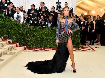 Jennifer Lopez, de Balmain.