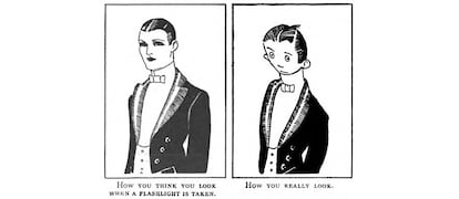 Imagen del que muchos consideran el primer meme de la historia, publicado en 1921 por la revista 'Judge', de la Universidad de Iowa.