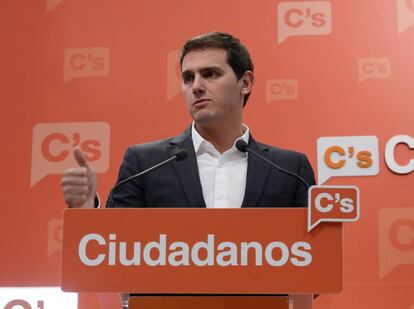 El líder de Ciudadanos, Albert Rivera.