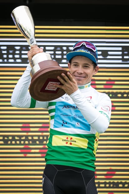 Miquel Angel Lopez (Superman Lopez), guanyador de la 99ena edició de la Volta Catalunya.
