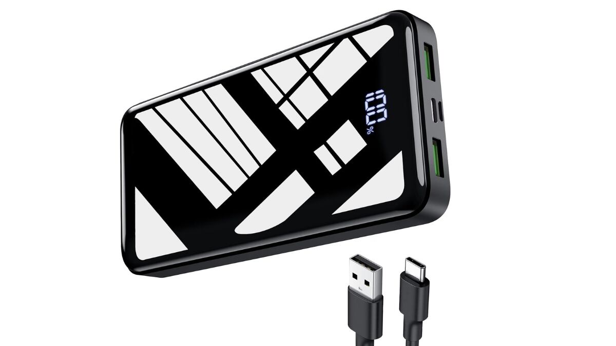 Batería externa con 27.000 mAh con compatibilidad universal.