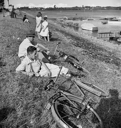 Foto para a reportagem “Santo Amaro, refúgio de paulistanos”, em 1948.