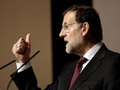 El presidente del Gobierno, Mariano Rajoy, pronunciando un discurso. EFE/Archivo