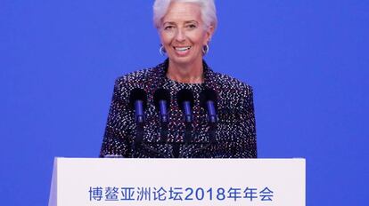 La directora gerente del Fondo Monetario Internacional, Christine Lagarde