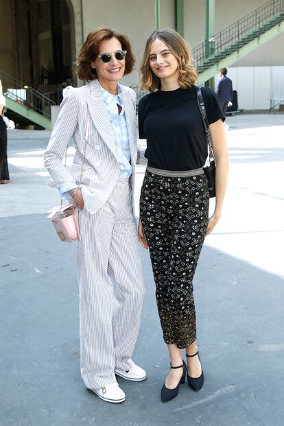 Ines de la Fressange y su hija, Violette d'Urso.