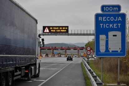 La autopista AP-68 a su paso por Álava.