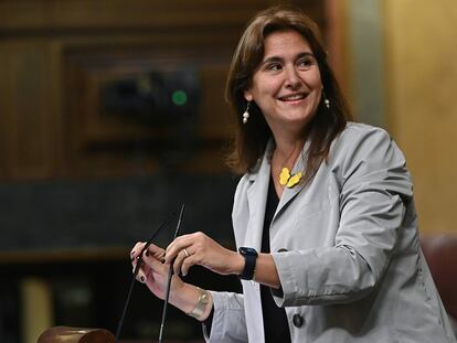 La diputada de Junts per Catalunya Laura Borràs, durante una intervención en el Congreso.