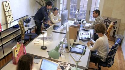 Un espacio de coworking en Madrid