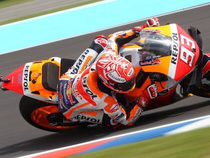 Marc Márquez, en el circuito de Termas de Río Hondo.