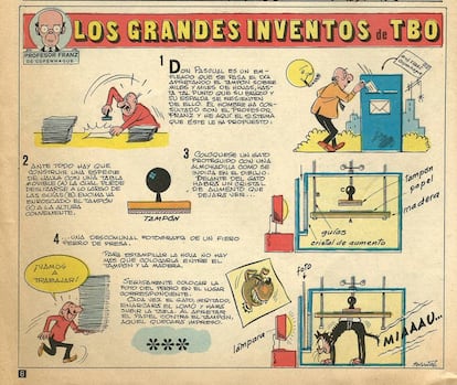 Una de las páginas de TBO de 'Los grandes tebeos de HBO de Franz de Copenhague'.