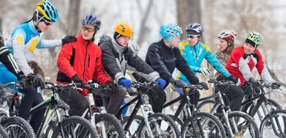 equipación para ciclismo calefactable