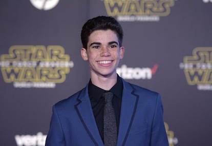 Cameron Boyce, durante el photocall de la película 'Star Wars: El despertar de la fuerza' en California, en 2015.