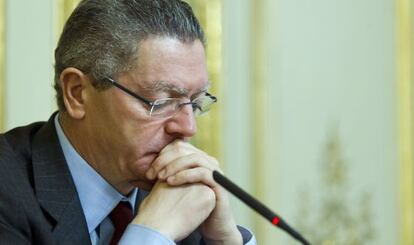 El ministro de Justicia, Alberto Ruiz-Gallardón