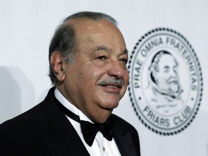 Carlos Slim, principal accionista de Am&eacute;rica M&oacute;vil.