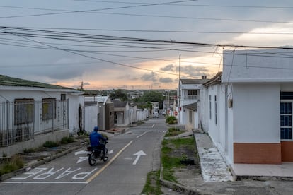 Las calles del centro de Turbaco.