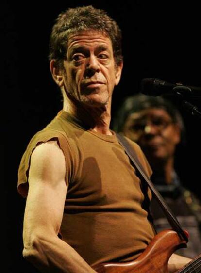 Lou Reed durante su actuación en Berlín.