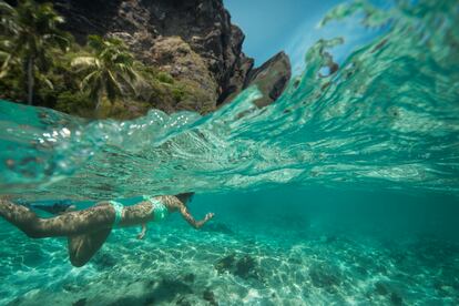 Cuesta decidir en qué parte del litoral (solo en Punta Cana hay 64 kilómetros) sumergirse para disfrutar durante un bautismo de buceo de los colores que regalan los arrecifes de coral.