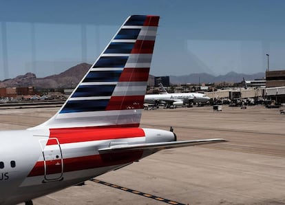 Imagen de archivo de un avi&oacute;n de American Airlines en EE UU. 