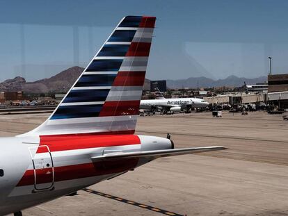 Imagen de archivo de un avi&oacute;n de American Airlines en EE UU. 