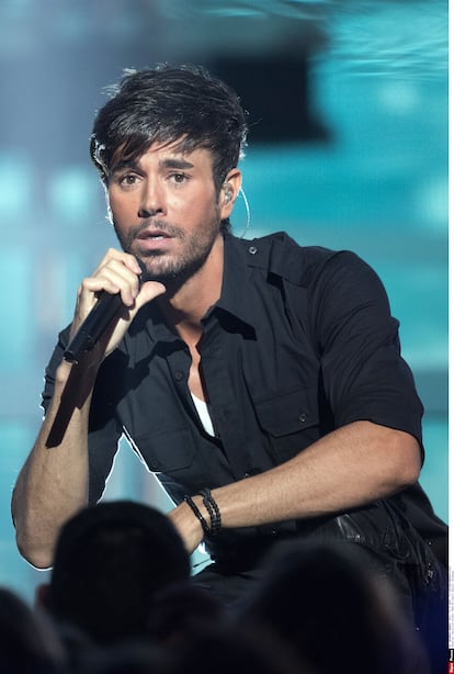 Enrique Iglesias durante una actuación en Cannes, en 2016.