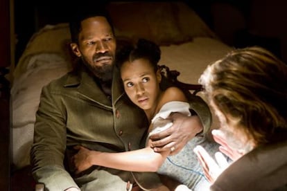 Jammie Foxx y Kerry Washington en 'Django desencadenado', de Quentin Tarantino