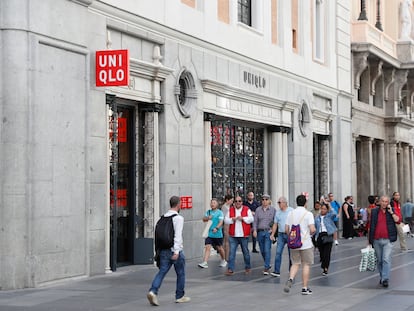 Tienda de Uniqlo en la Gran Via de Madrid