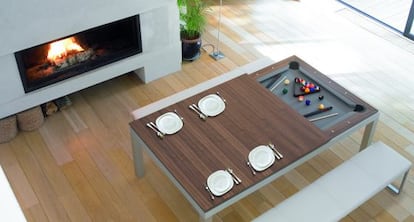 Mesa de comedor que se convierte en billar, de Fusion Tables