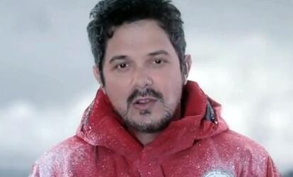 Alejandro Sanz, en una campaña para Greenpeace.