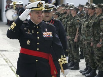 El general Chicharro, en un acto militar en 2009.