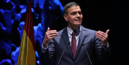 El presidente del Gobierno, Pedro Sánchez, interviene en la inauguración del IV Congreso Iberoamericano del Consejo Empresarial Alianza por Iberoamérica (Ceapi).