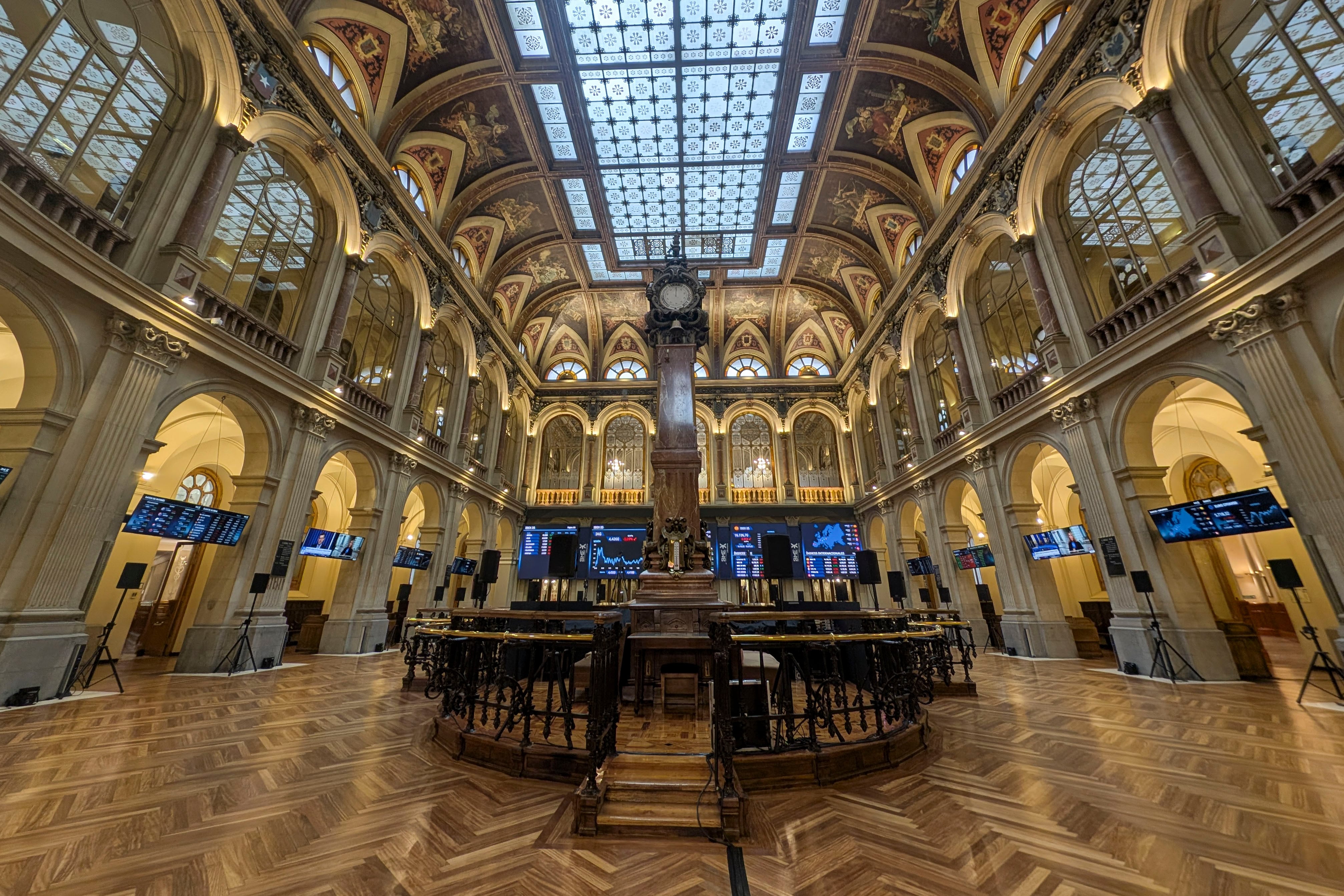 Parqué de la Bolsa de Madrid.