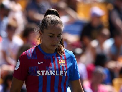 Lieke Martens, en la final de la Copa de la Reina frente al Sporting Huelva.