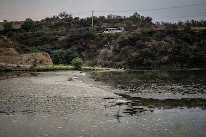 La presa Madin, en el Estado de México, el 27 de abril de 2021.