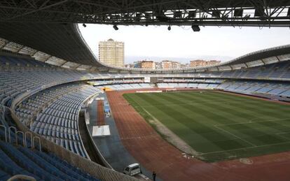 Vista del estadio de Anoeta.