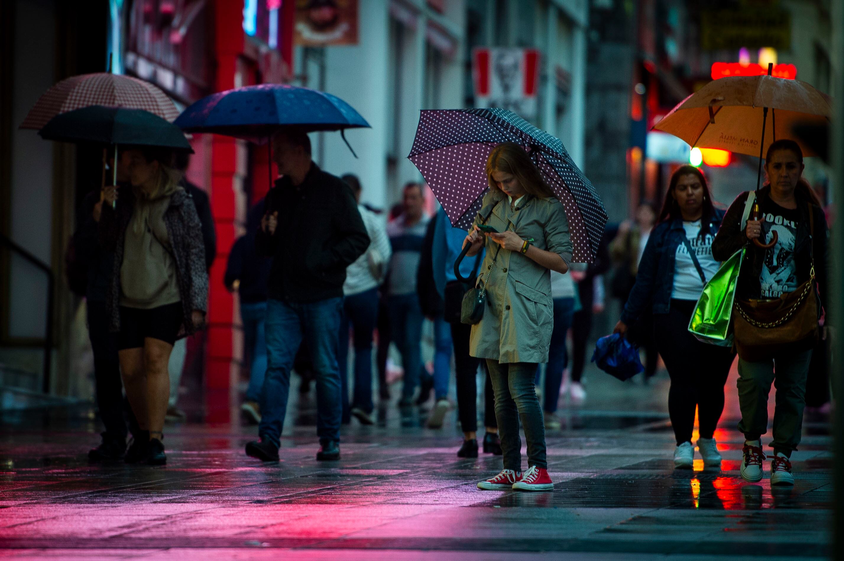 Ambiente en el centro de Madrid, este domingo. 