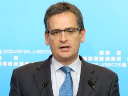 El presidente del Partido Poular del País Vasco, Antonio Basagoiti