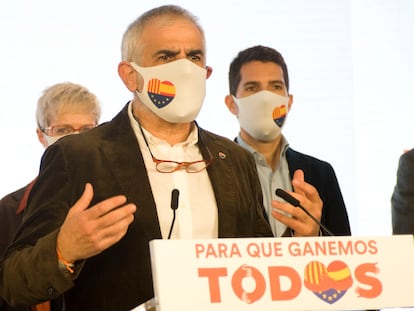 El candidato de Ciudadanos a la Presidencia de la Generalitat, Carlos Carrizosa.