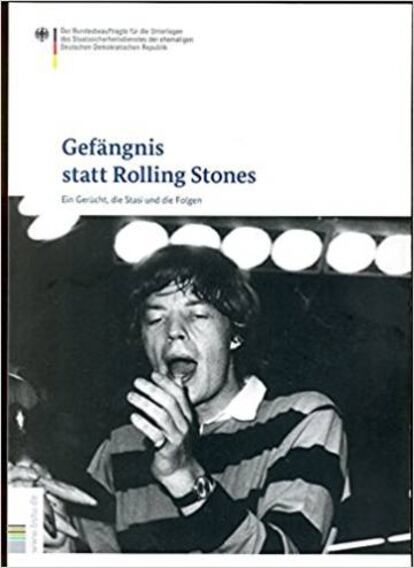 Portada del libro sobre el supuesto concierto de los Stones en el Muro de Berlín.