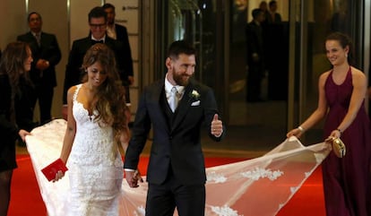 Las imágenes de la pareja e invitados, tras la ceremonia.