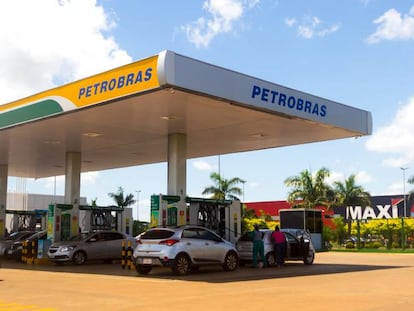 Gasolinera de Petrobras en Brasil.