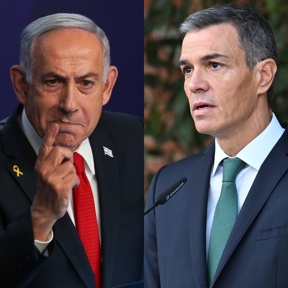 Benjamin Netanyahu y Pedro Sánchez.