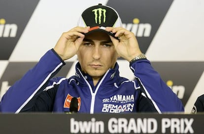 Jorge Lorenzo, en el circuito de Brno.