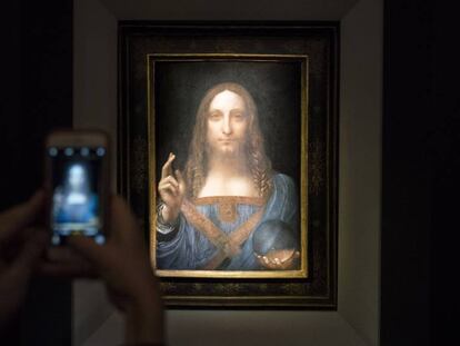 El &#039;Salvator Mundi&#039; a Christie&#039;s.