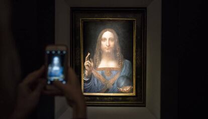 El &#039;Salvator Mundi&#039; a Christie&#039;s.