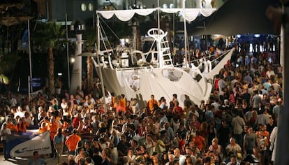 Inauguraci&oacute;n de la Volvo Ocean Race (Vuelta al Mundo a Vela), en Alicante en 2008. 