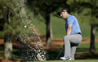 Jon Rahm, durante una pr&aacute;ctica el martes.