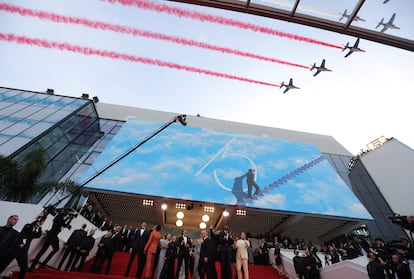 Tom Cruise at screening of the film Top Gun: Maverick