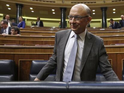 El ministro de Hacienda en funciones, Cristóbal Montoro.