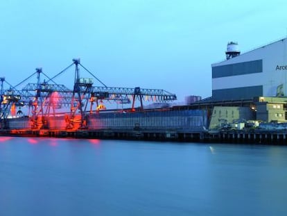 F&aacute;brica de ArcelorMittal en Sestao.